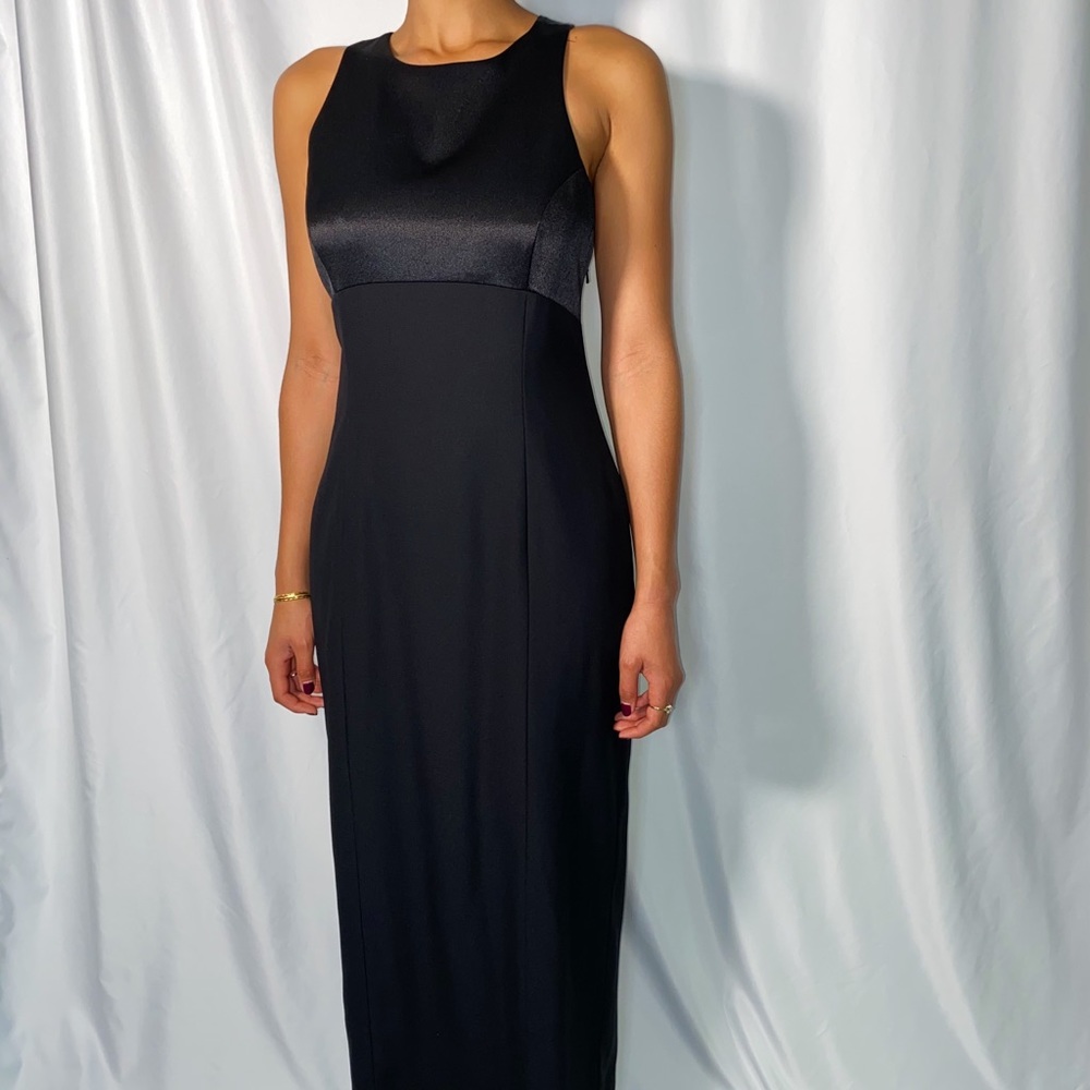 Vintage Papéll Long Black Dress (size 12)